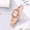 Retro Women's Square Alloy Waterproof Bracelet Watch