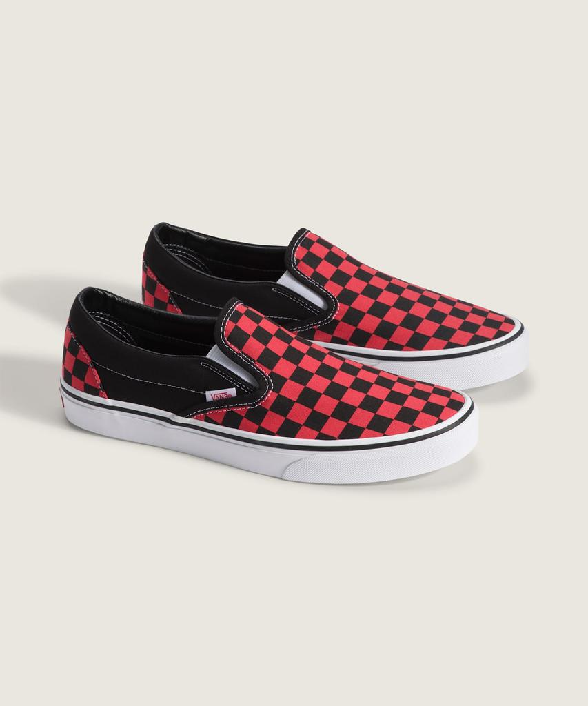 Классические слипоны Vans - (шахматная доска) Багровый Туман / Vn000Dahfo91