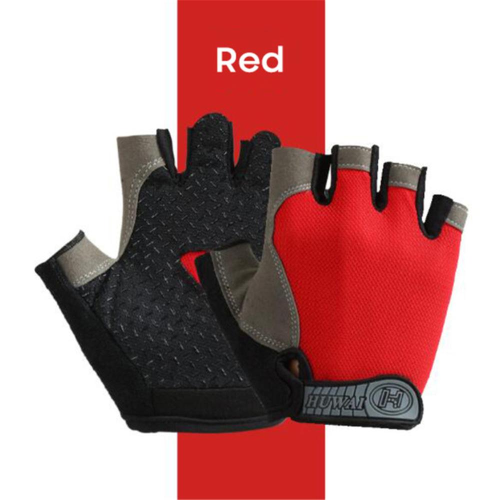 1 Pair Breathable Half Finger Outdoor MTB Cycling Gloves Riding Gloves Bicycle Gloves Bodybuilding