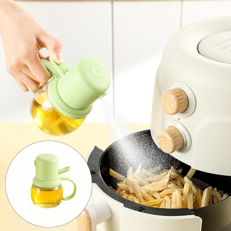 Бутылка-распылитель для масла с равномерным распылением Кухонный гаджет с носиками, предотвращающими капание, идеально подходит для аэрофритюрницы, выпечки и гриля