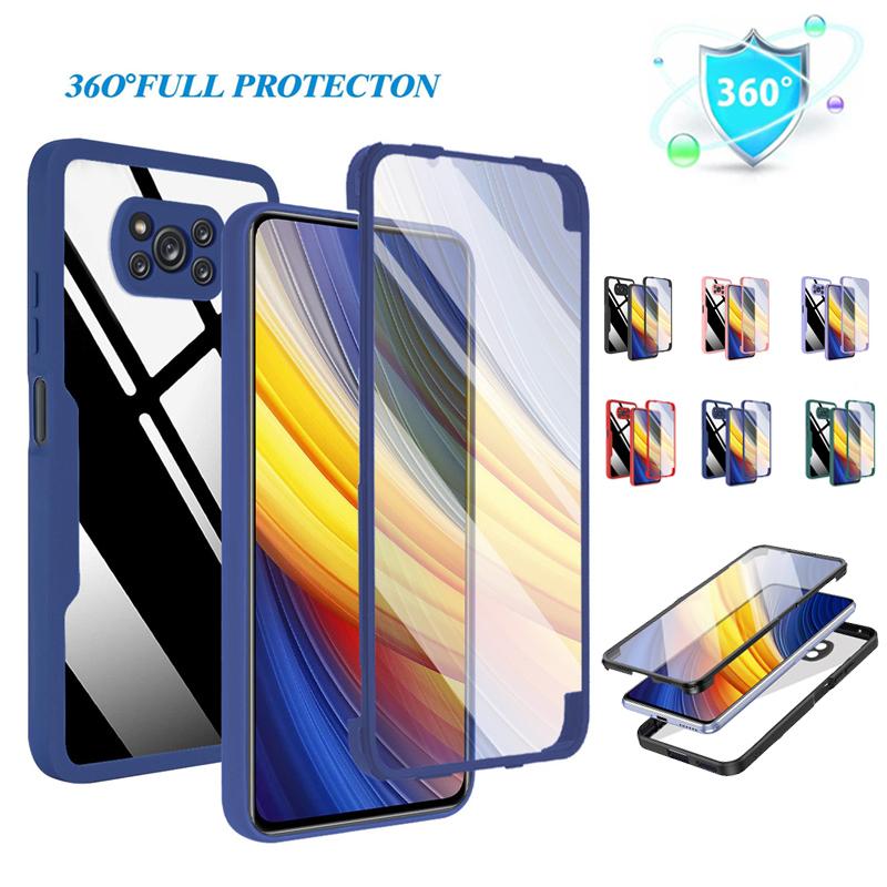 Роскошный Противоударный 360 Полный Чехол Для Xiaomi Poco X3 Pro Прозрачный Чехол для Защиты Экрана Для Poko Poxo Pocco Little X 3 NFC X3Pro Funda
