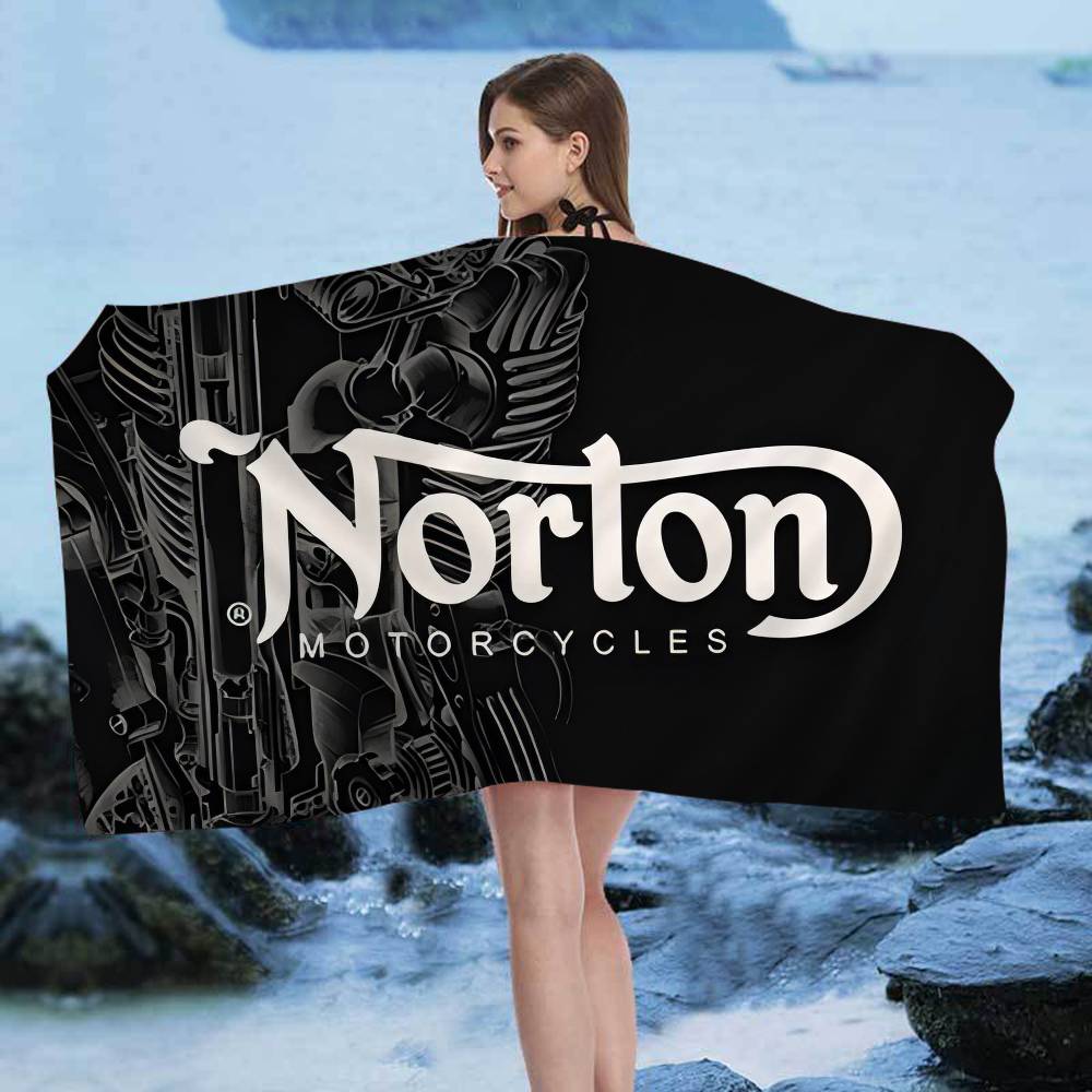 N-NORTONS Мотоциклетные Большие Микрофибровые Пляжные Полотенца Быстросохнущие Полотенца Песчаные Пляжные Полотенца Полотенце для Бассейна Для Путешествий Бассейн Йога