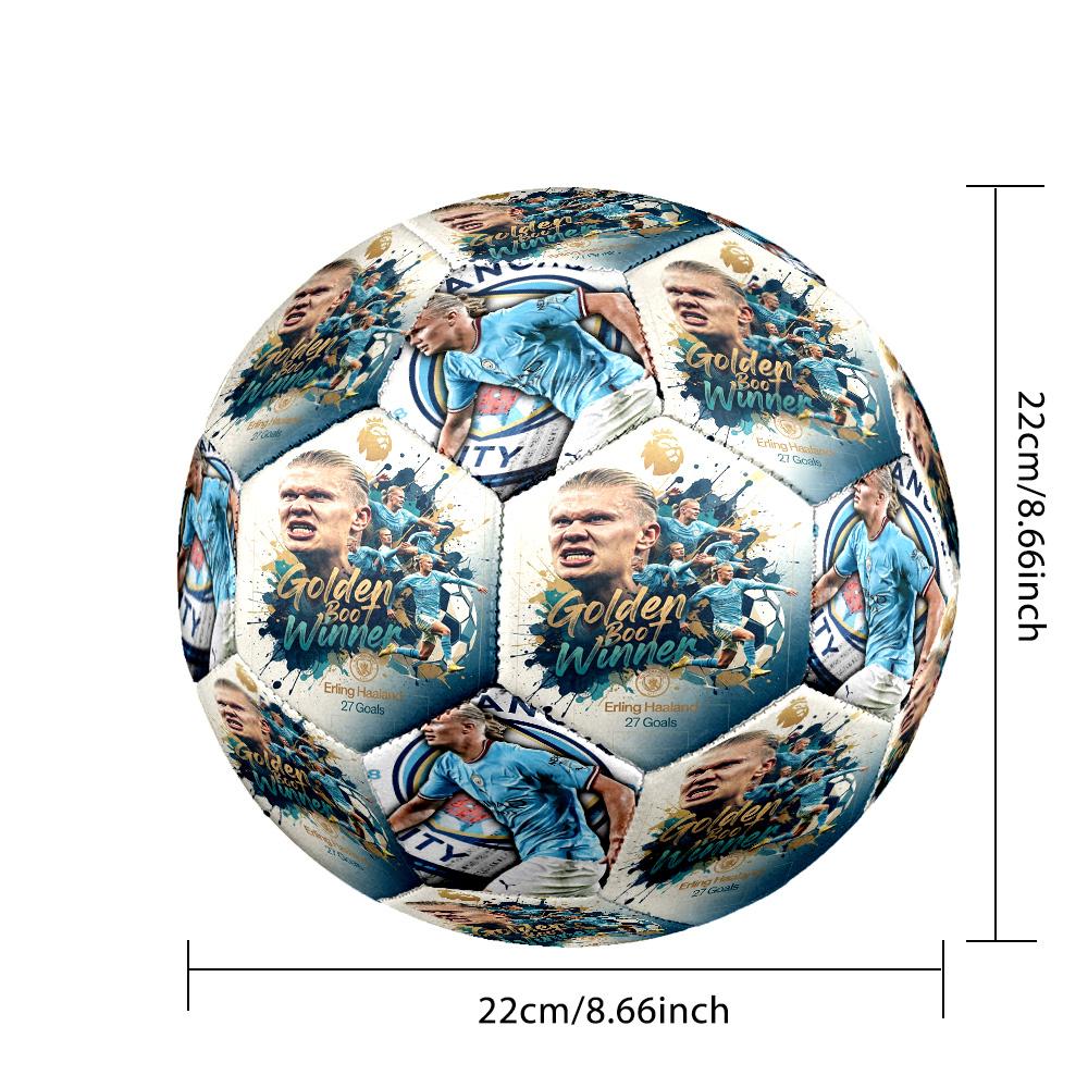 Haaland 9 Golden Boot Winner Soccer Ball Size 5 Football Machinestitched Indooroutdoor Universal Football Perfect Commemorative Gift For Soccer Lovers