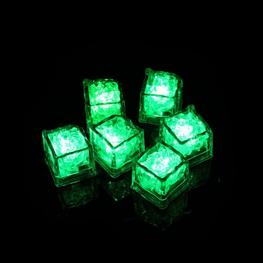 12pcs LED Light Up Ice Cubes, Waterproof Colorful Glowing Ice Cubes For Drinks, Flashing In The Dark Ice Cube For Club Bar Party Decoration