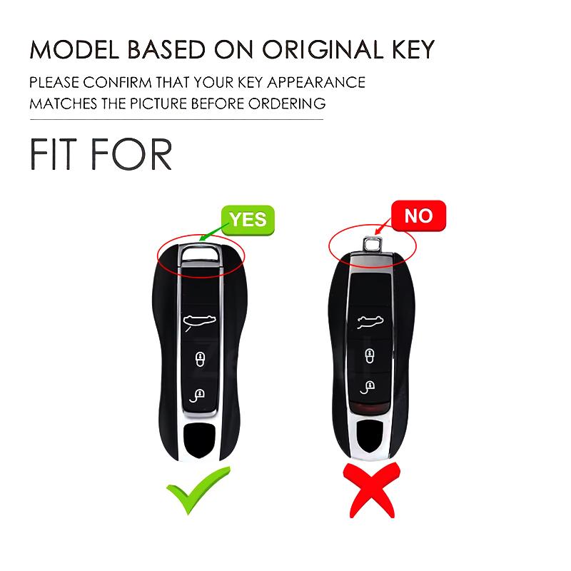 Alloy Car Key Case Cover Shell Fob for Porsche Cayenne 958 911 Lepin 996 Macan Boxster Panamera 997 944 924 Panamera 718 971 9YA