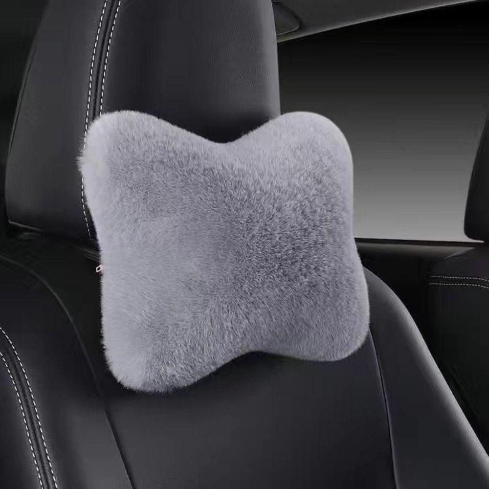 Soft Foam Car Headrest Pillow Plush Cushion Neck Rest Pillow Lumbar Pillow  SUVs Trucks Buses