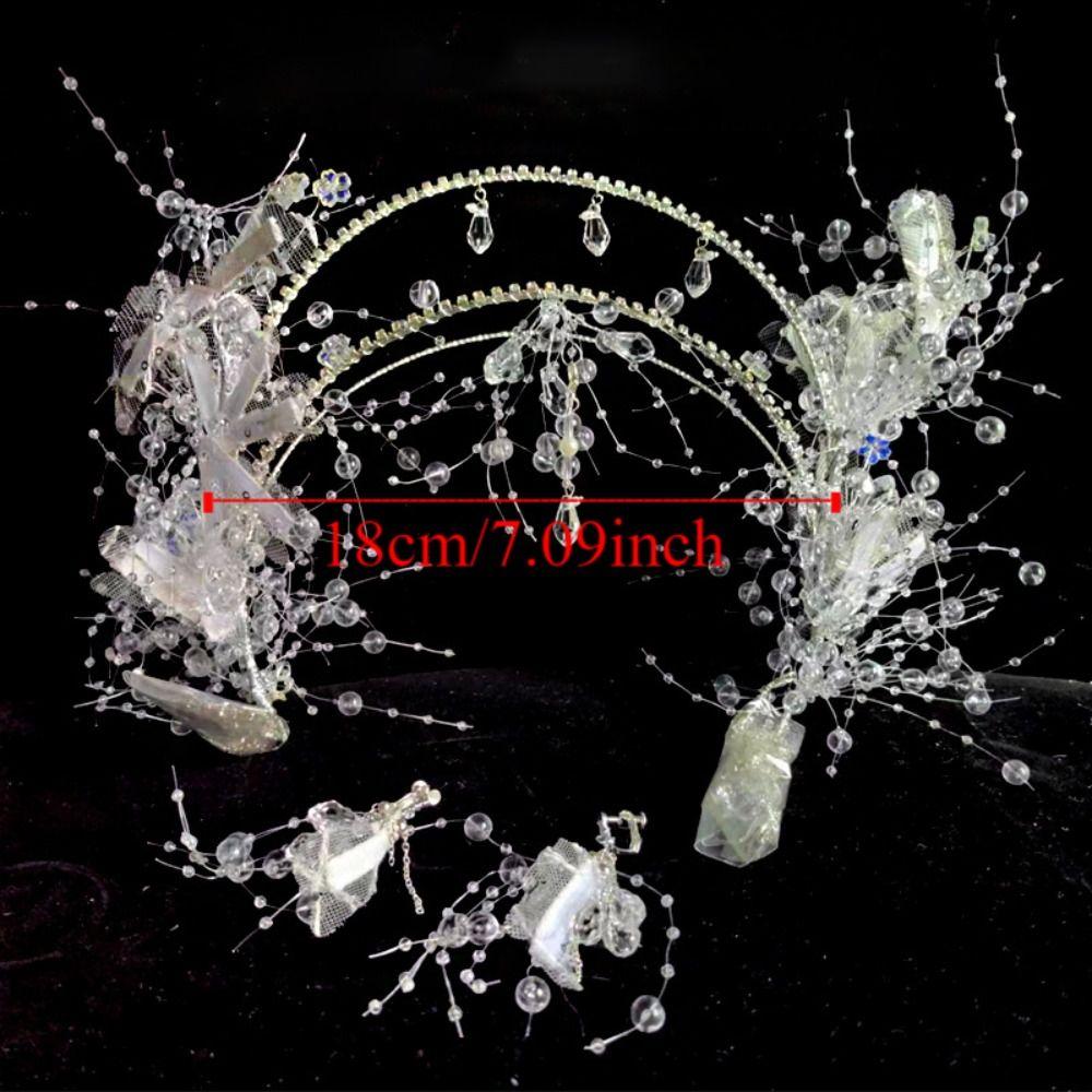 Fairy Crystal Hair Hoop Tiara Jeweled Rhinestone Headband Wedding Styling Accessories