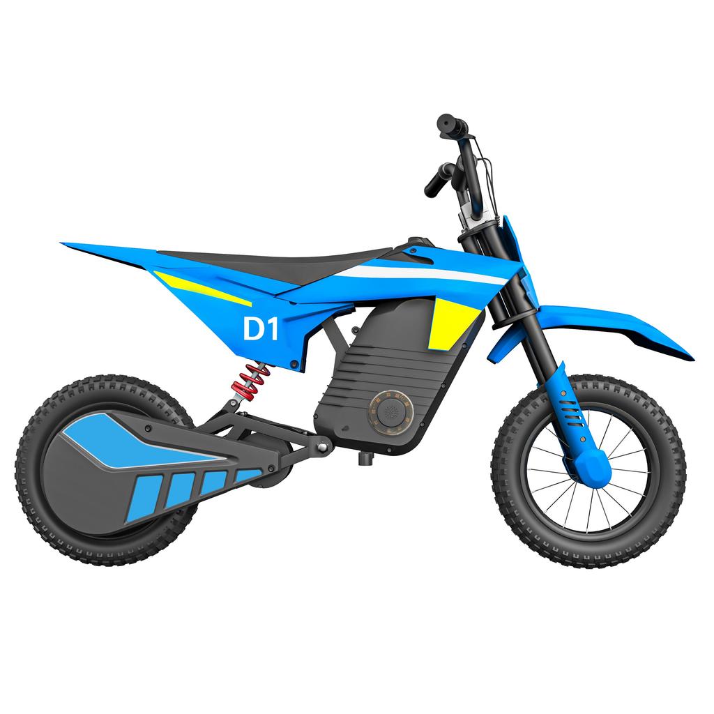 KIDDOWE D1 Children's Electric Bicycle 300W Motor 36V4AH Battery 25KM/H Top Speed 12 Inch Inflatable Tire Outdoor Paly E-Bike