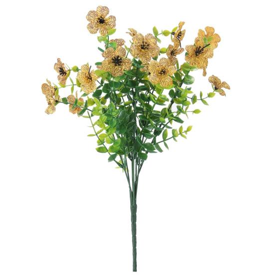 Искусственный фиолетовый цветок Реалистичная поддельная цветочная ветка Дом Офис Свадебная вечеринка Настольное украшение В помещении На улице Искусственные цветущие растения Декор