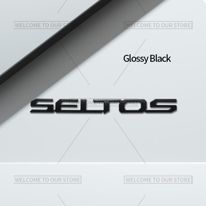 3D Car Styling For Kia Seltos Letter Emblem Turbo GDI Sport+ GT Line Badge Metal Stickers Rear Trunk Decals Auto Accessories ZY4