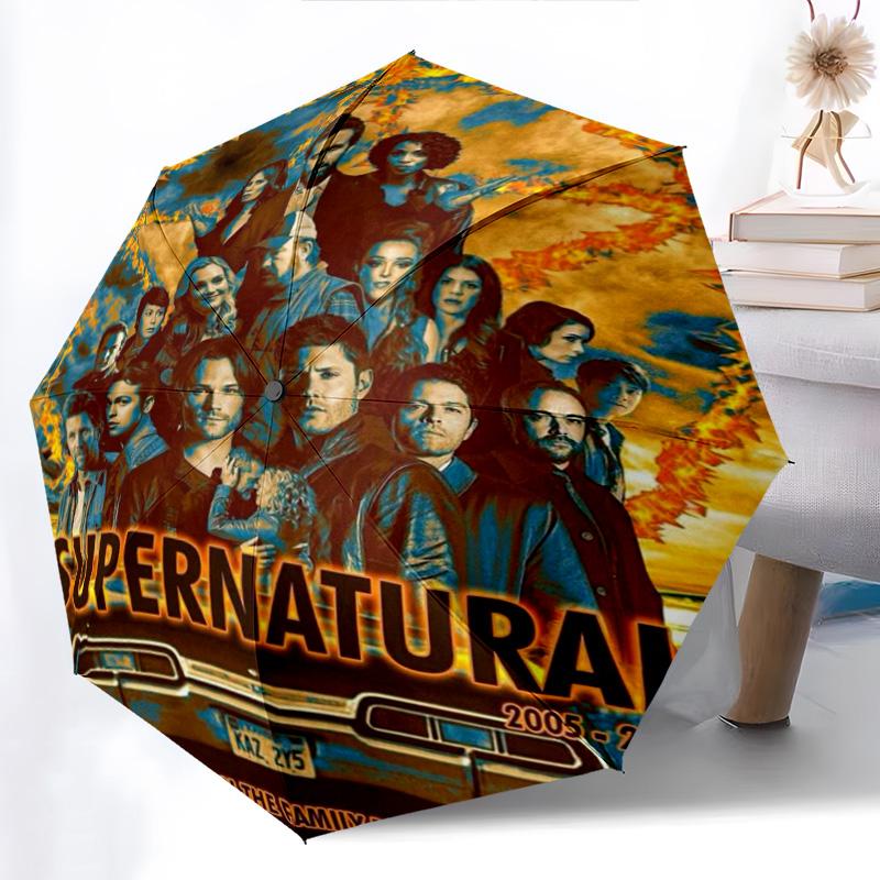 Supernatural Forces Unleashed Folding umbrella travel durable Gift light Sun umbrella