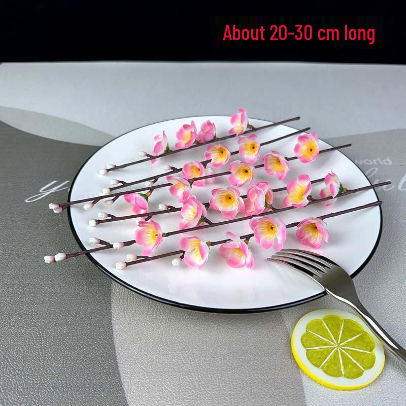 Sashimi Decoration Set: Bamboo Leaves, Edible Flowers & Plants for Salmon and Seafood Dishes