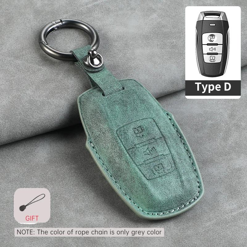 Leather Car Key Case Cover Holder Keychain Shell for Great Wall Haval Jolion 2025 H6 H7 H4 H9 F5 F7 F7X F7H H2S GWM Dargo