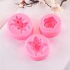 Soap Mold Reusable Cake Decoration Round Practical Rose Lilies Clove Flower Silicone Pastry Tool Household Supplies
