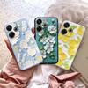 Модный чехол с цветами для iPhone Samsung A55 S24 FE S25 M35 A06 Xiaomi Redmi Note 13 Pro 14C Huawei Honor 200 противоударный матовый чехол для телефона с защитой от царапин