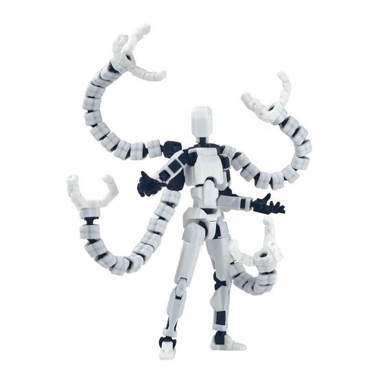 3D-печатная фигурка робота с аксессуарами, подвижные суставы, модель робота, игрушка