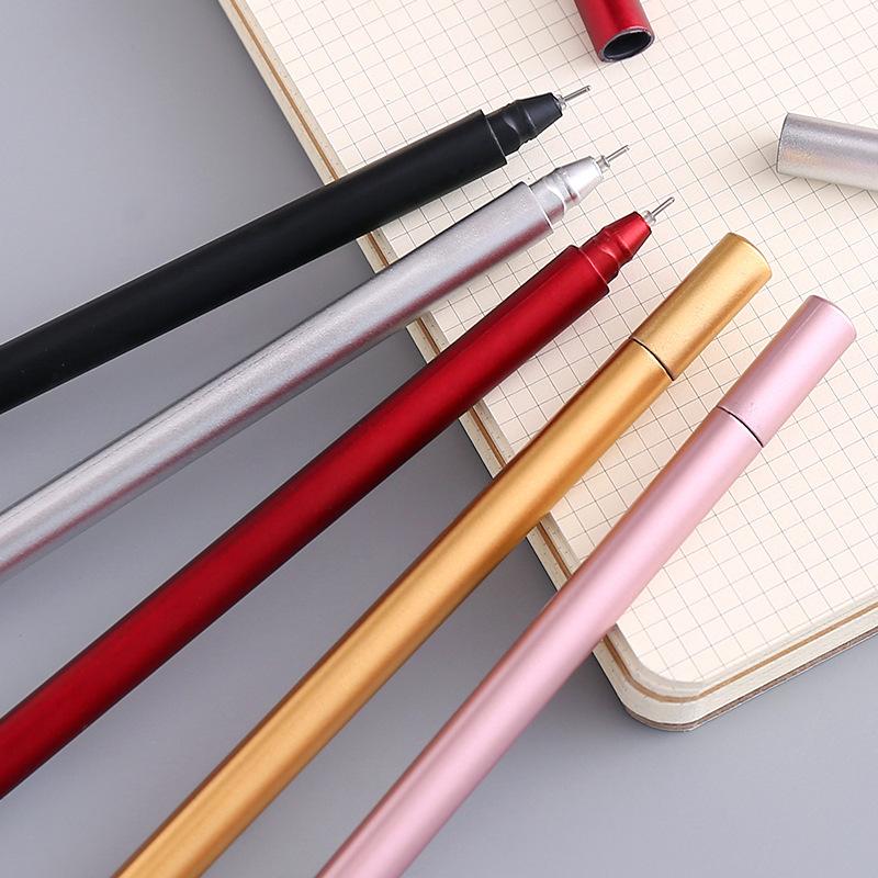 Unisex Pen Student with Red Pen Girl Black Pen Metal Pen Holder Stationery