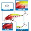 10PCS 7cm/8.5g High Carbon Steel Three Anchor Hook Simulation Fish Bait Hard Bait