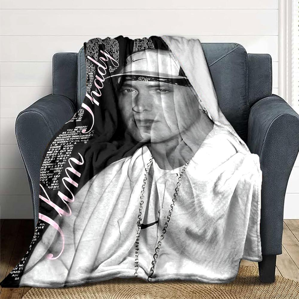 Eminem'S Artistic Legacy Blanket Soft Throw Blanket For Home Bedroom Bed Sofa Travel Office Solid Christmas Blanket