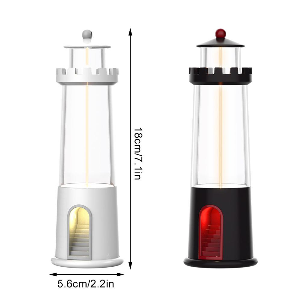 Portable Lighthouse Moon Projection Night Light For Camping Creative Desktop Decoration Gift