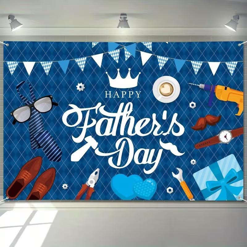2D Gentleman Tools Themed Father's Day Banner for Celebrations