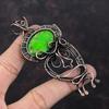 Медный Зеленый Бирюзовый Подвеска Подвеска, обернутая медной проволокой Ручная работа Бохо Подвеска Драгоценный камень Медные украшения Подарок на годовщину Украшения из проволоки