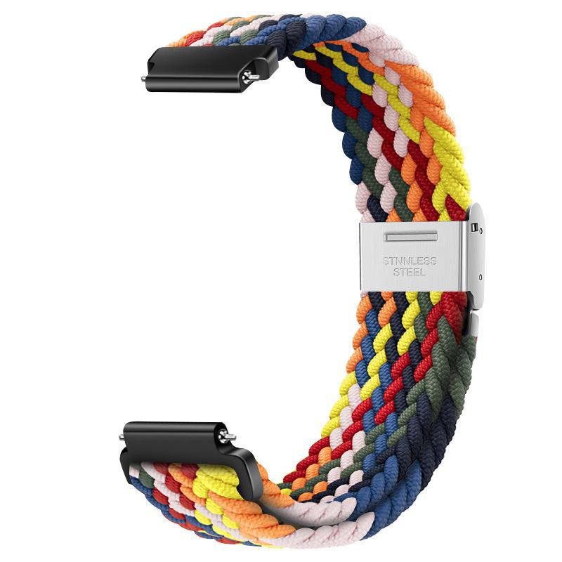 14mm Nylon Braided Loop Watch Strap for Xiaomi Mi Band 8 - Women's Thin Waist Design