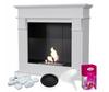Portal Bioethanol Fireplace AUGUST TÜV White Self Assembly Set