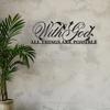 Iron Art Wall Decor - 'With God All Things Are Possible' Sign, Simple European Style Hanging Ornament for Living Room