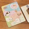 For iPad Pro12.9 Pro 11 2022/21New Cute Cat Sticker Silicone Full Cover Flat Protective Case Air Bag Tri-fold Air4/510.9 Air3 10.5 With Pencil Holder
