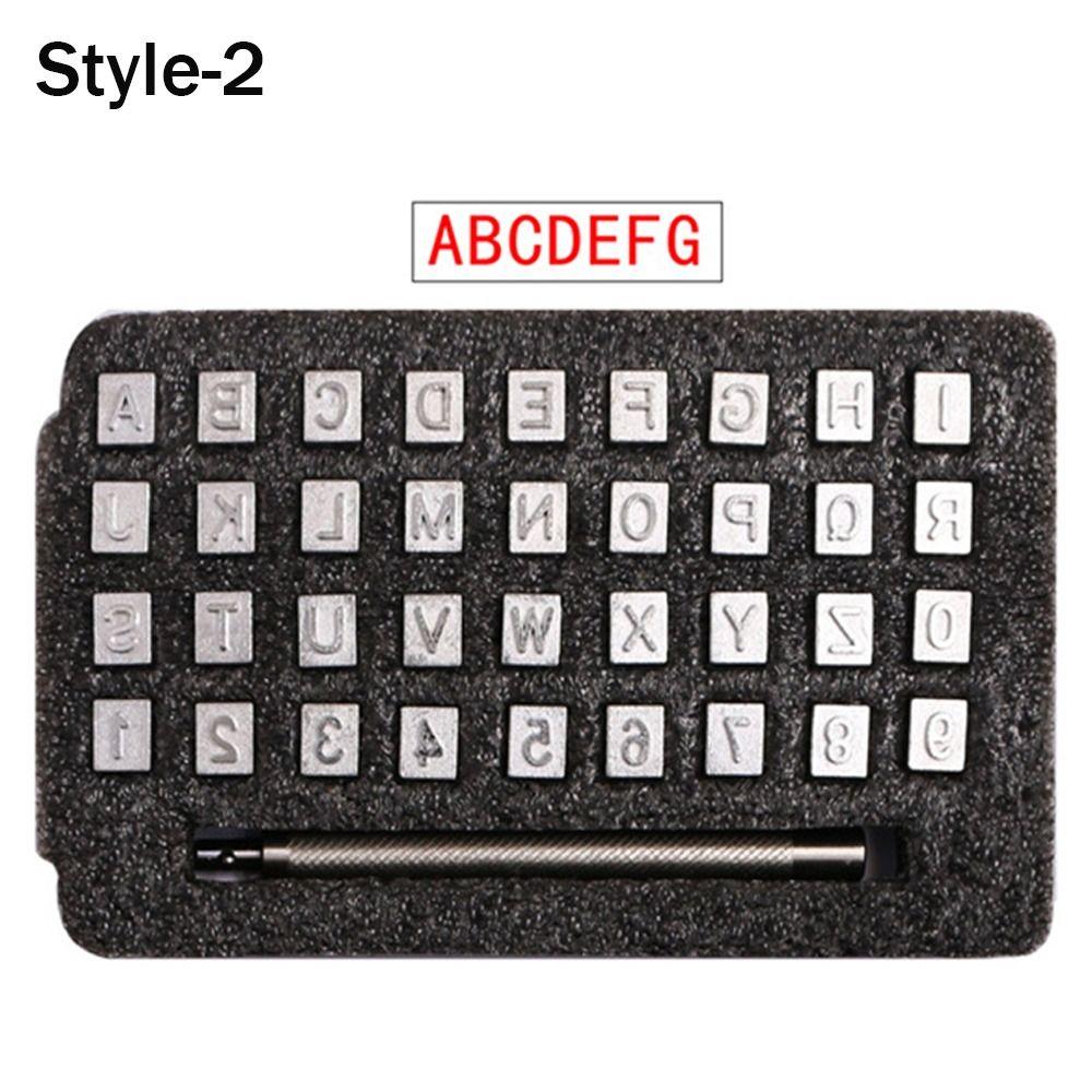 Печать на коже с номером, печать на металлической коже, логотип с прочным штампом с английским алфавитом, изделия из кожи