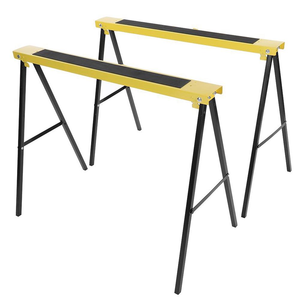 2 шт. складные прочные стальные козлы для пилы переносные нескользящие подставки для работы