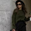 Knitted Striped Sweater Women Loose Pullovers O-neck Full Sleeve Female Autumn Winter Lady Casual Match All Jumpers