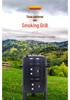 Outdoor Multi-Functional BBQ Smoker & Grill Oven with Rack