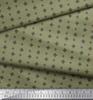 Soimoi Japan Crepe Satin Fabric Black Small Motif Shirting Printed Craft Fabric by the Metre 42 Inch