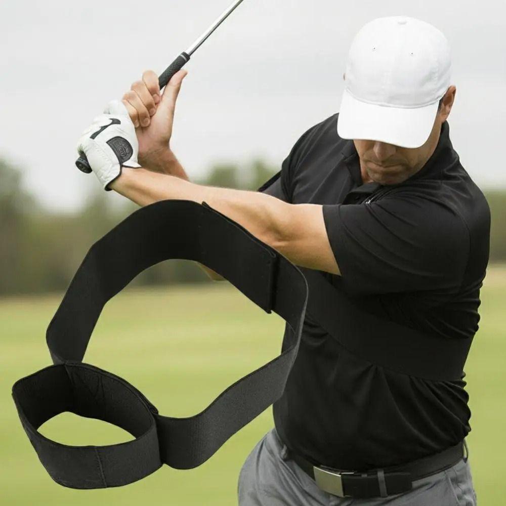 Elastic Golf Swing Training Arm Band Foldable Golf Swing Trainer Golf Swing Corrector Belt  Unisex