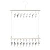 Double-layer Clothes Drying Rack Windproof Sock Clips Durable Drying Clips  Balcony Storage