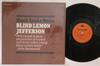 LP Пластинка BLIND LEMON JEFFERSON  Black Snake Moan MLP2013 MILESTONE 1970 США Блюз Б/У