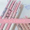 Black Ink Signature Pen 0.5mm Writing Stationery Creative Black Gel Pen  Student