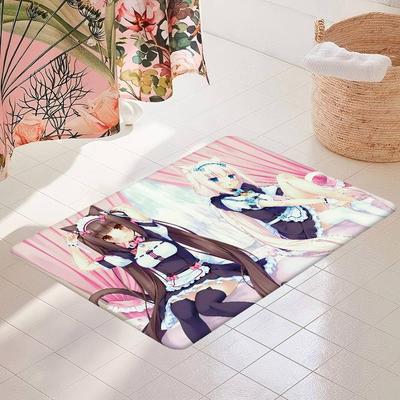 Коврик для аниме-комнаты Nekopara Ретро Множественный выбор Ковер для гостиной Кухни Нескользящий Приветственный коврик
