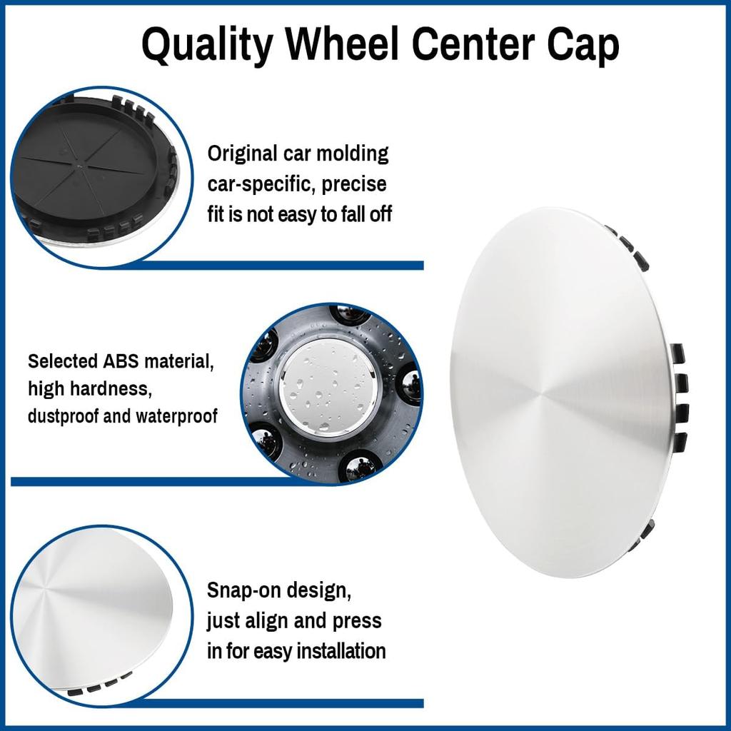 Wheel Center Caps for Chevy 16" Wheel Suburban 1500 Blazer Express Van Suburban Tahoe 1992-1999 Center Hubcaps, 9593887 9593888 15040220, 5 Spokes, 1