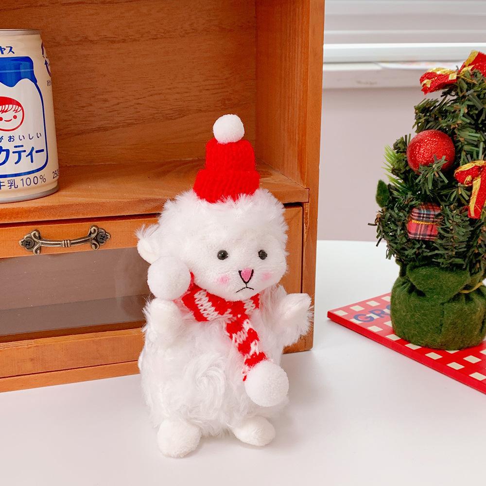 Blucome Lovely Plush Baby Bear Brooch for Women Men Scarf Coat New Year Christmas Gift