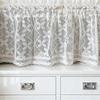 Farmhouse Rustic Short Curtain Light Filtering Vintage Sheer Lace Cabinet Curtain Boho Kitchen Dining Room Small Window Rod Pocket Crochet Curtain
