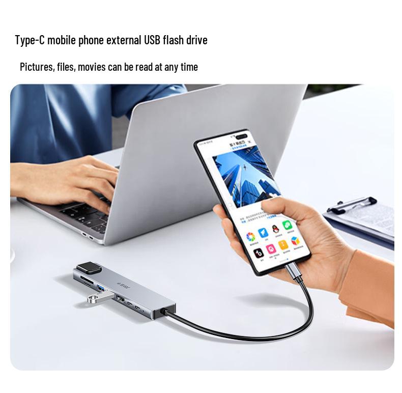 USB-док-станция: 8-в-1 HDMI, Ethernet, Многопортовый концентратор-адаптер
