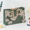 With Ribbon Handhold Paper Bag Luxury Shopping Bag Creative Printing Floral Bird  Gift