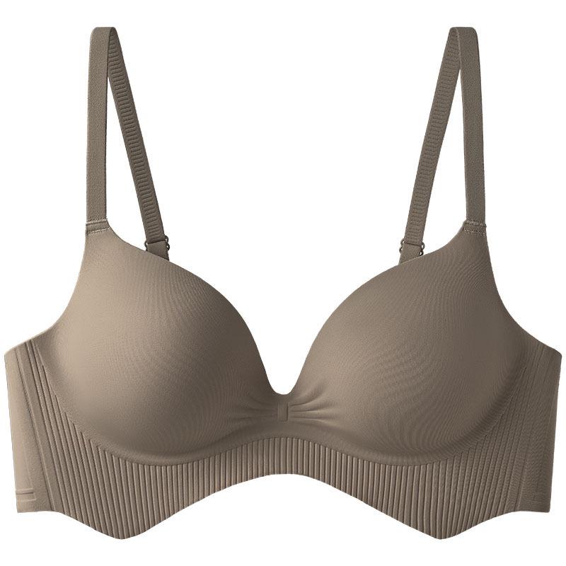 Gathered Deep V Round Cup Bra for Enhanced Bust and Beautiful Back
