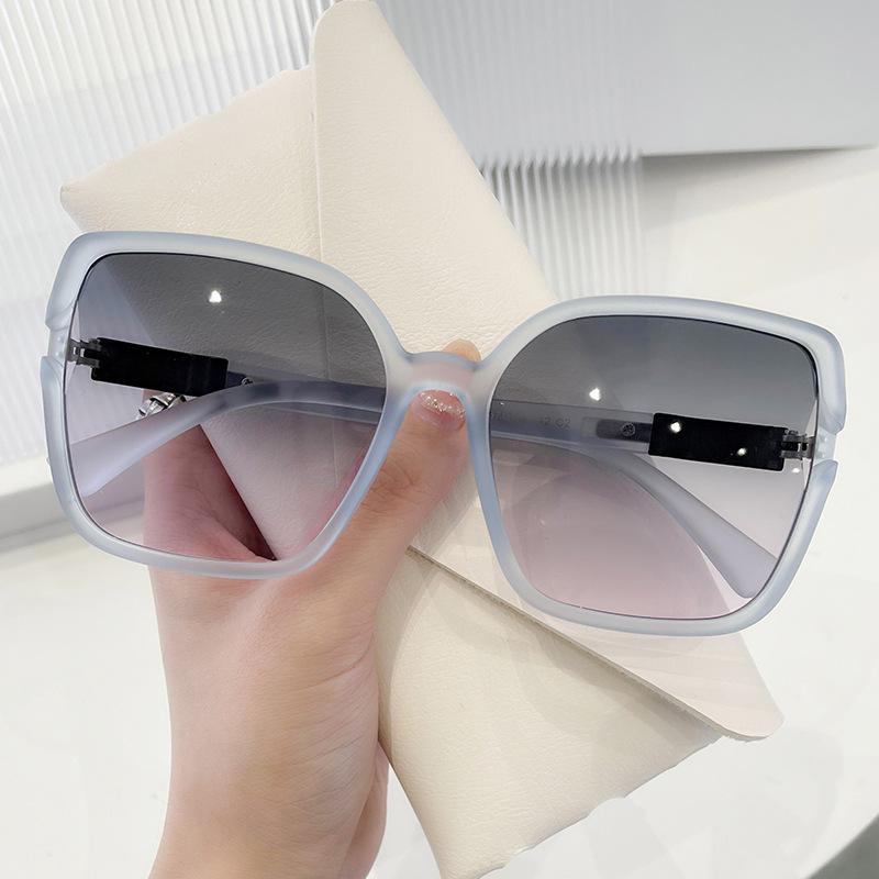 Non-polarized Vintage Square Gradient Sunglasses Women Oversized Sunglass Men Retro Black Sun Glasses Shades Goggle