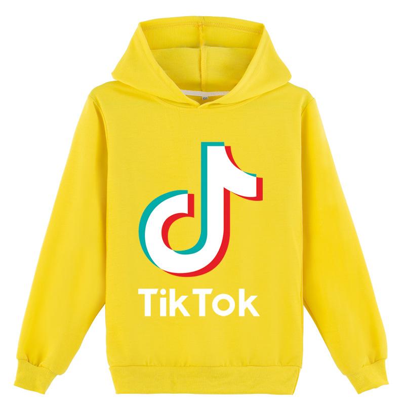 Детская одежда от 4 до 14 лет, новые модные детские повседневные толстовки с принтом TIKTOK для мальчиков и девочек