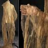 Ширина 140 см Ржаво-желтый Светлый античный Однослойная плиссированная текстура Ткань из марли Креативная мятая юбка Платье Одежда Дизайнер
