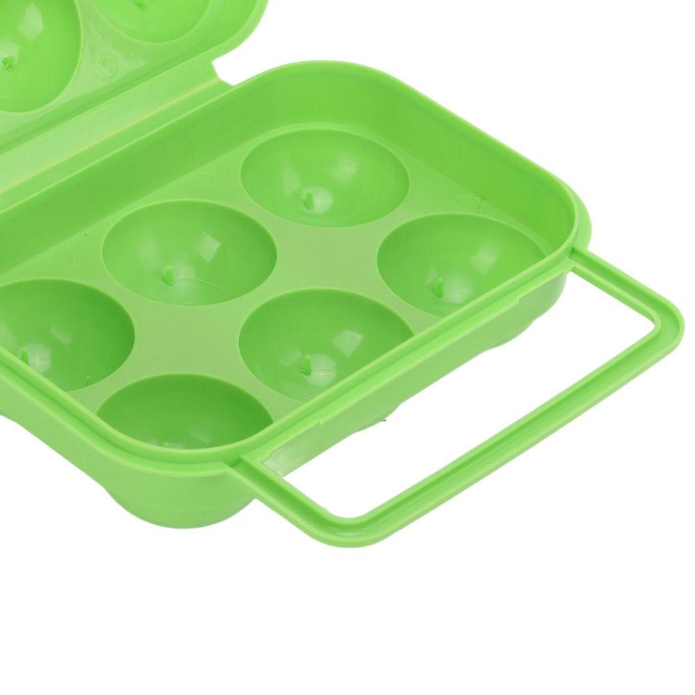 3 Pcs Sturdy Shockproof Egg Storage Carrier ABS Egg Container Egg Organizer Box Outdoor Camping